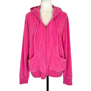 Columbia pink terrycloth hoodie